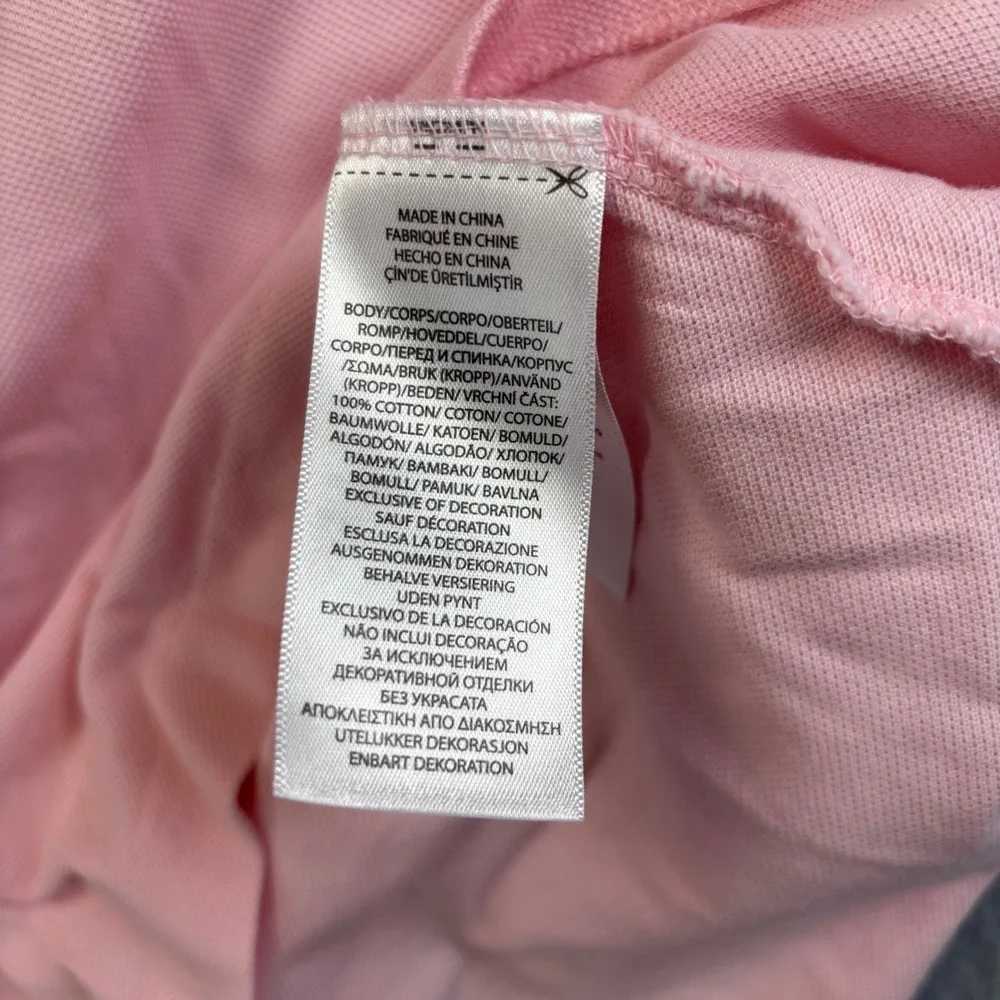Polo Ralph Lauren Classic Fit Pink Short Sleeve Polo Shirt Mens‎ Size L